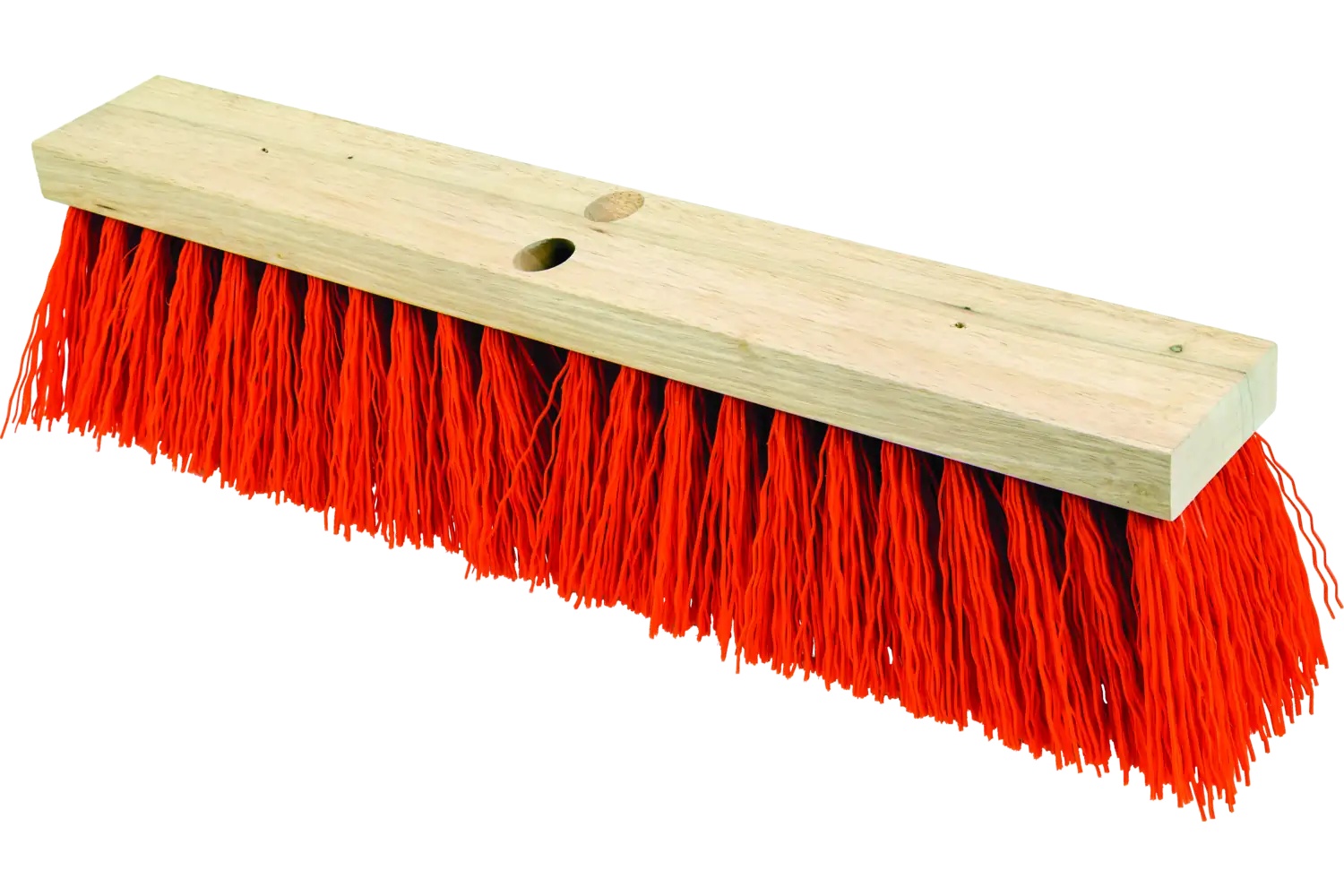 Picture of Pferd Heavy Duty Street Broom Head 24" Safety Orange Fill 5" Trim 89355 79189355